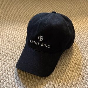 Anine Bing Classic Black Cap